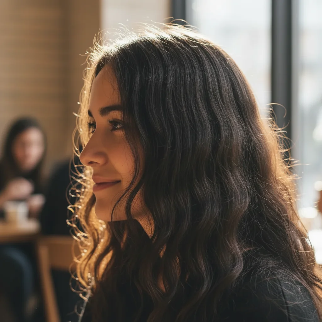 Bride with polished updo and clean hair edges