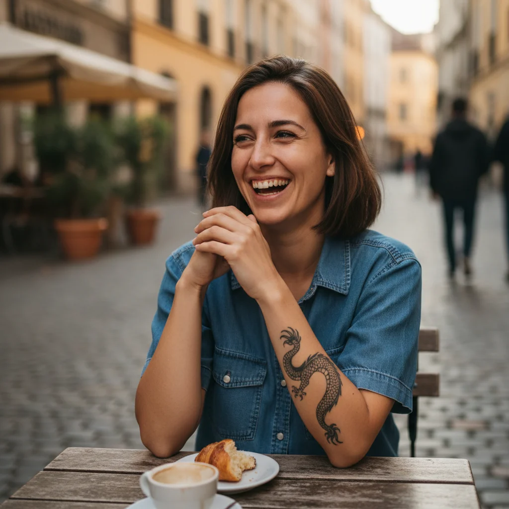 Wedding ring photo with small heart tattoo on wrist