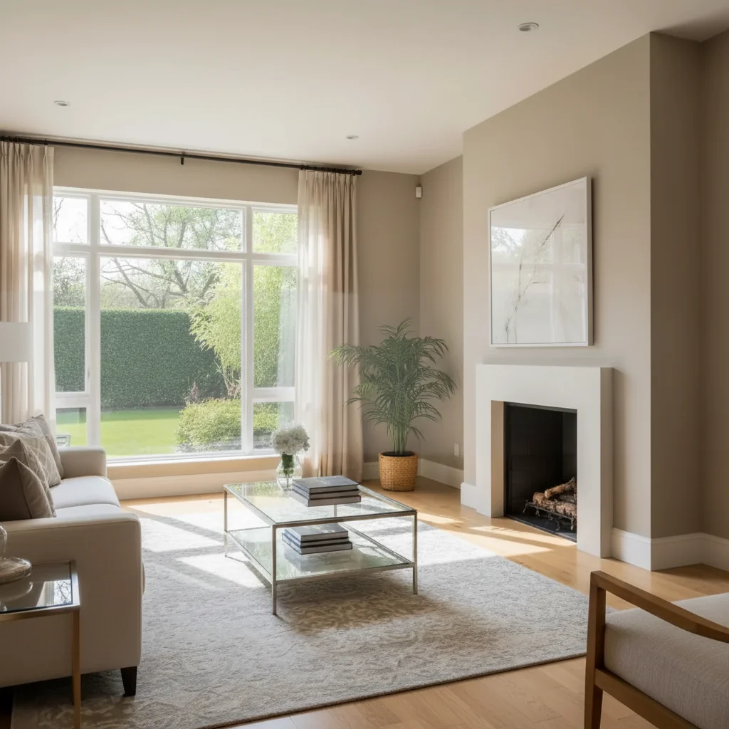 Clean living room photo