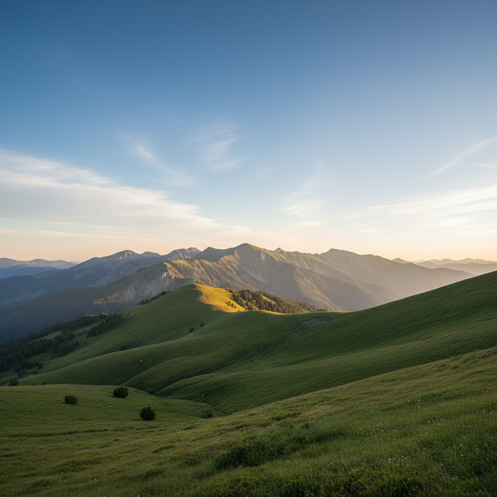 Clean mountain view with tree removed