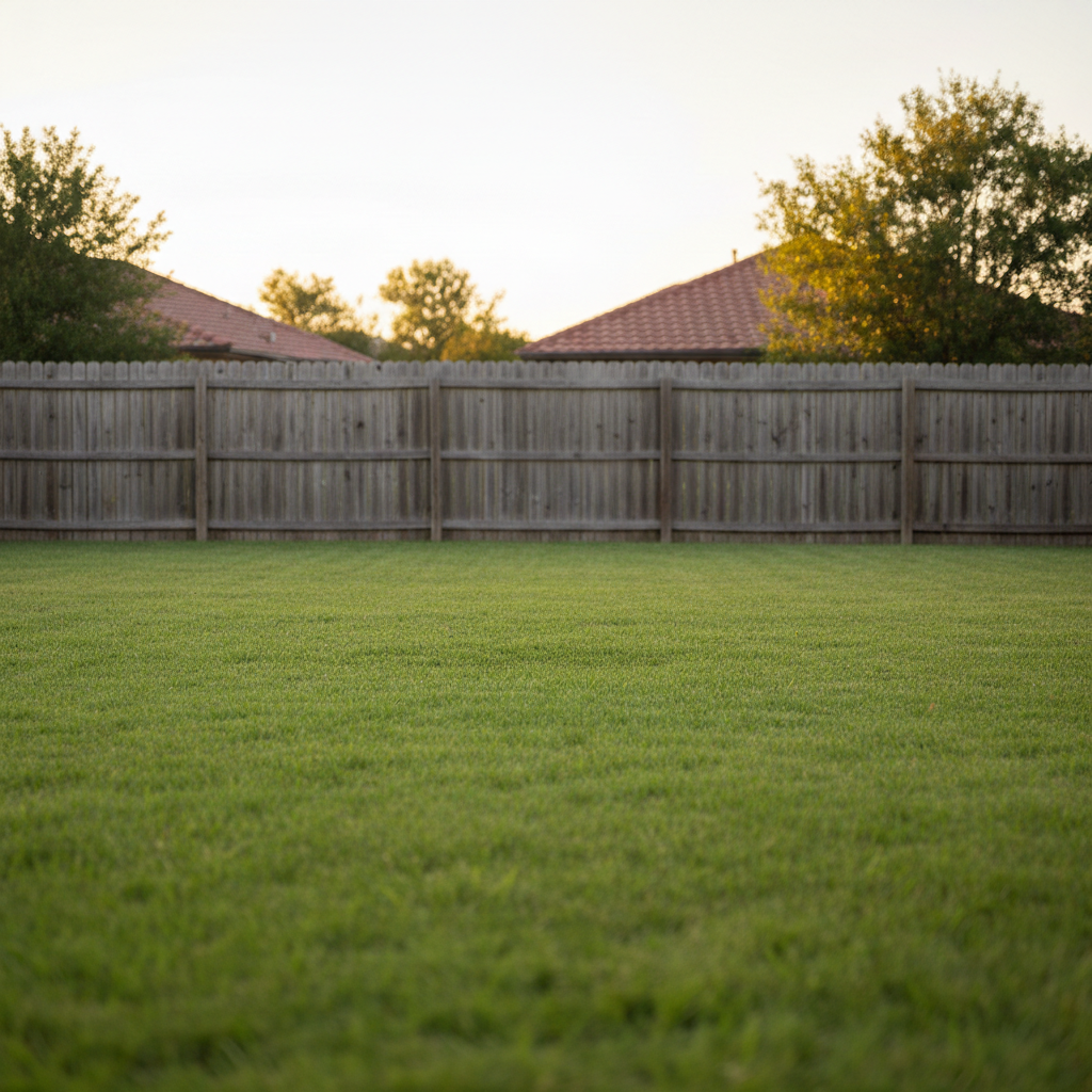 Clean lawn with tree removed