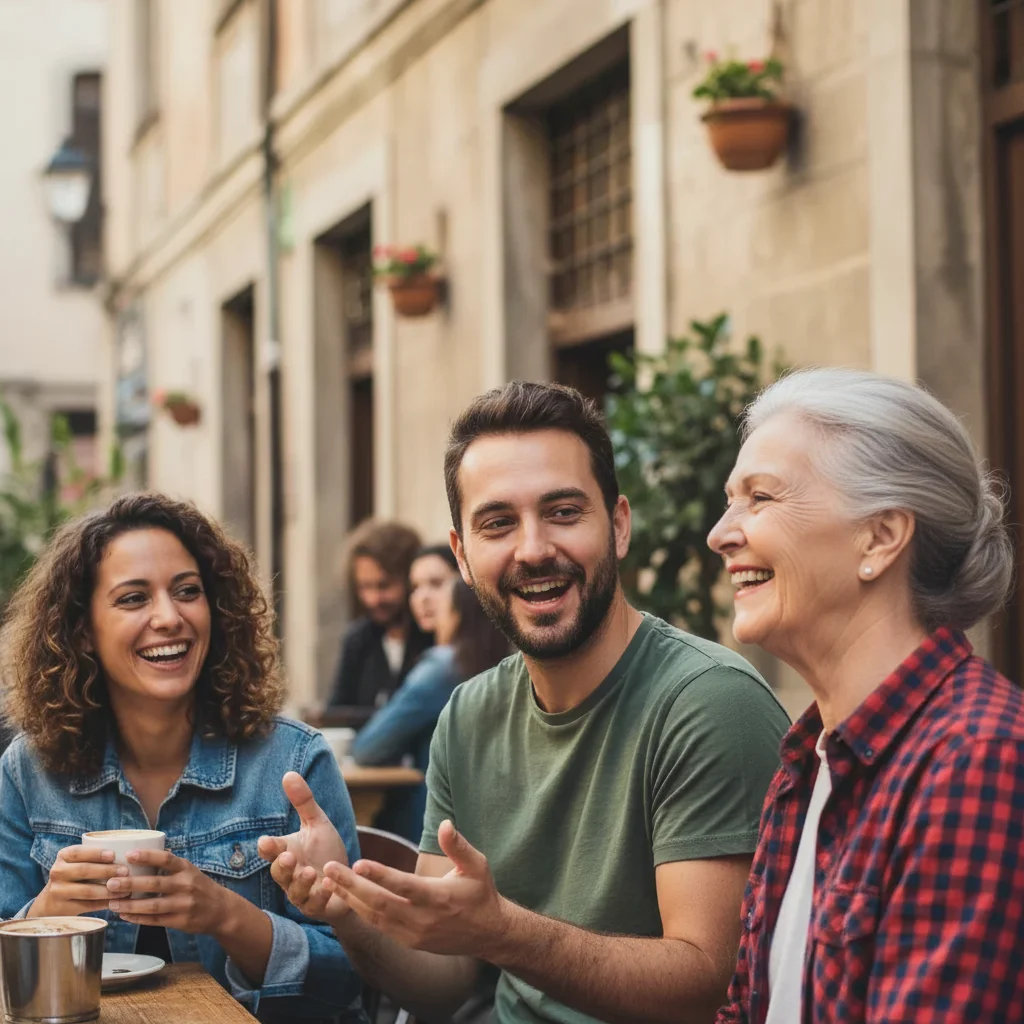 Same portrait with child now facing camera with happy expression