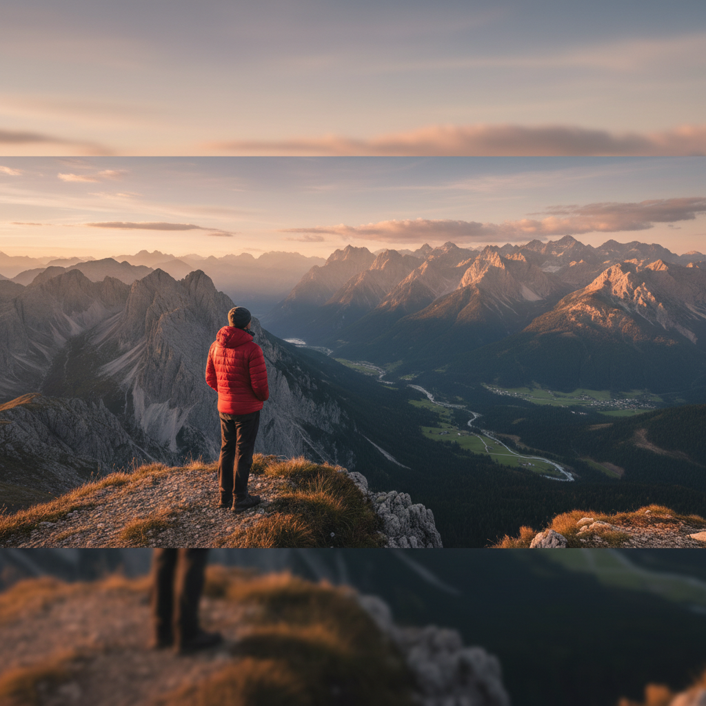 Vertical TikTok cover with extended sky and mountain views