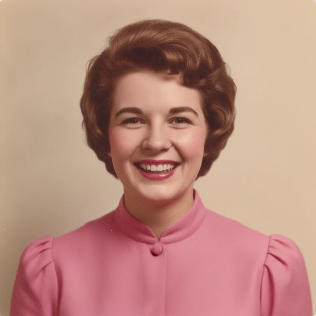 The portrait restored with the wallet creases removed and the face rebuilt naturally