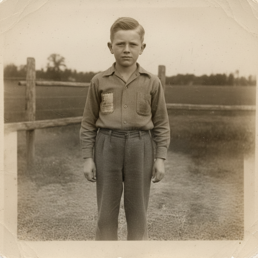 Fully restored photo with water damage removed and all details recovered