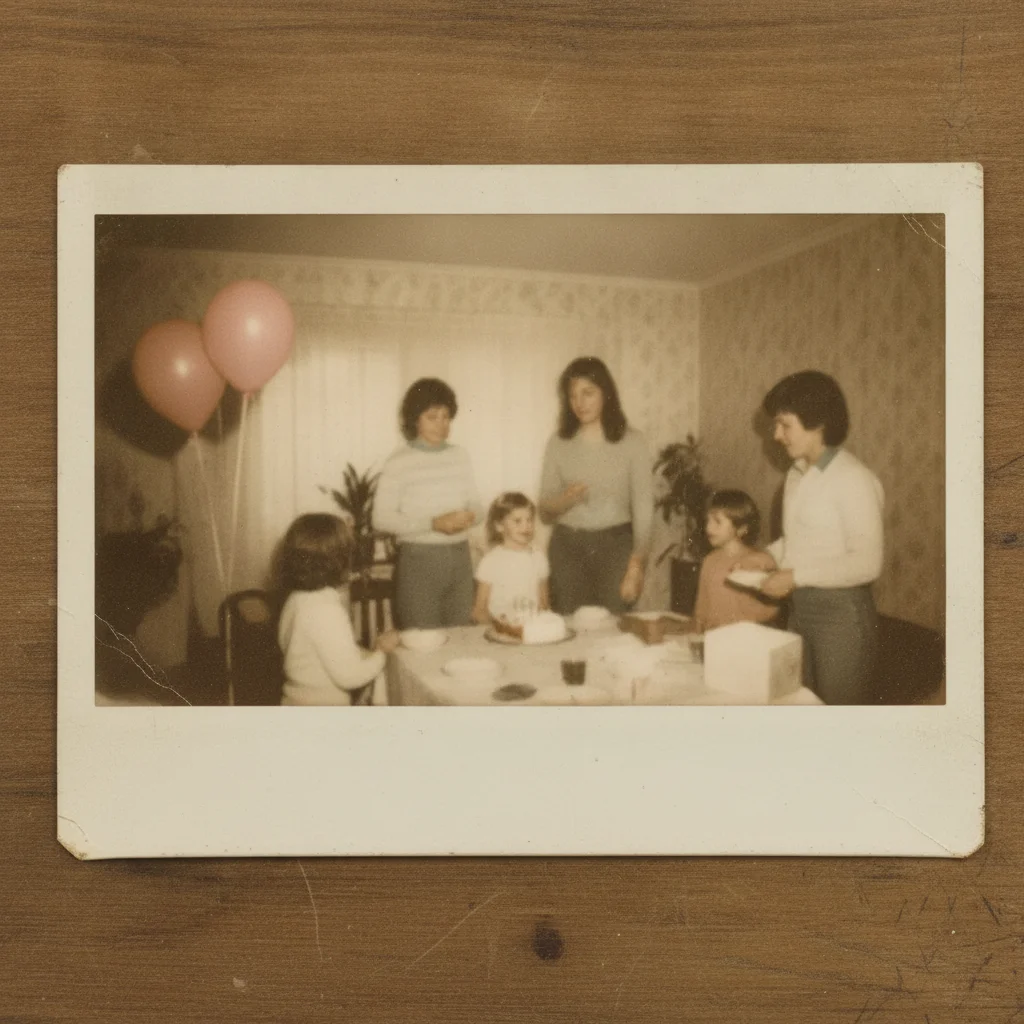 Polaroid restored with natural color and contrast