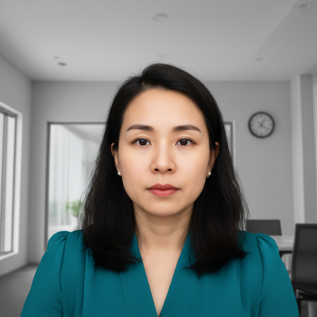 Same portrait with autumn forest background