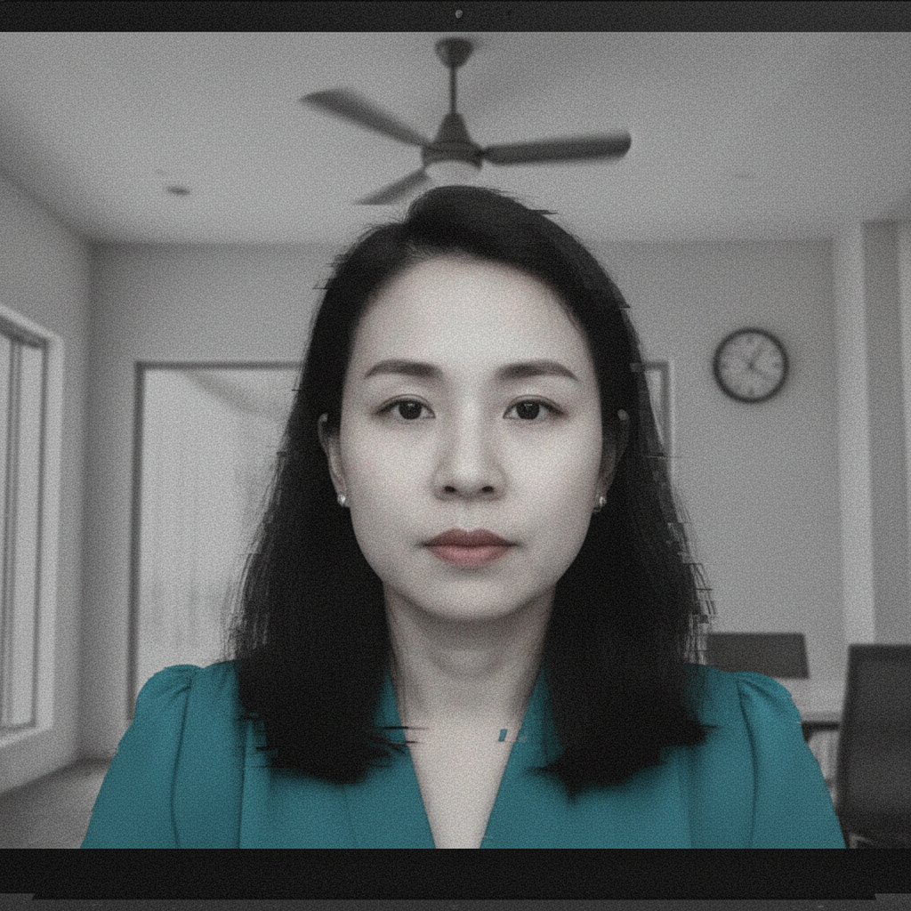 Senior portrait on plain grey backdrop