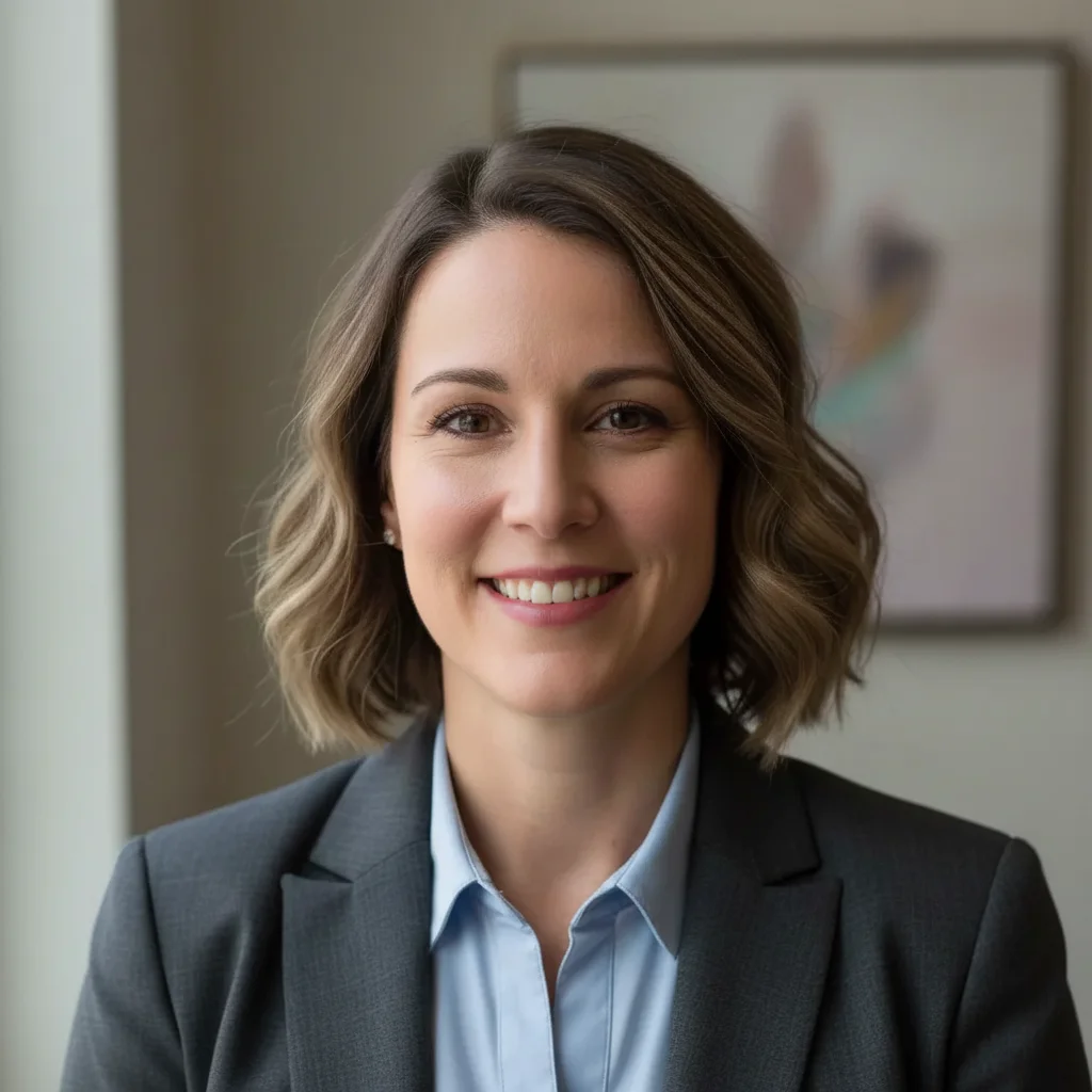 Polished headshot with natural-looking smooth skin