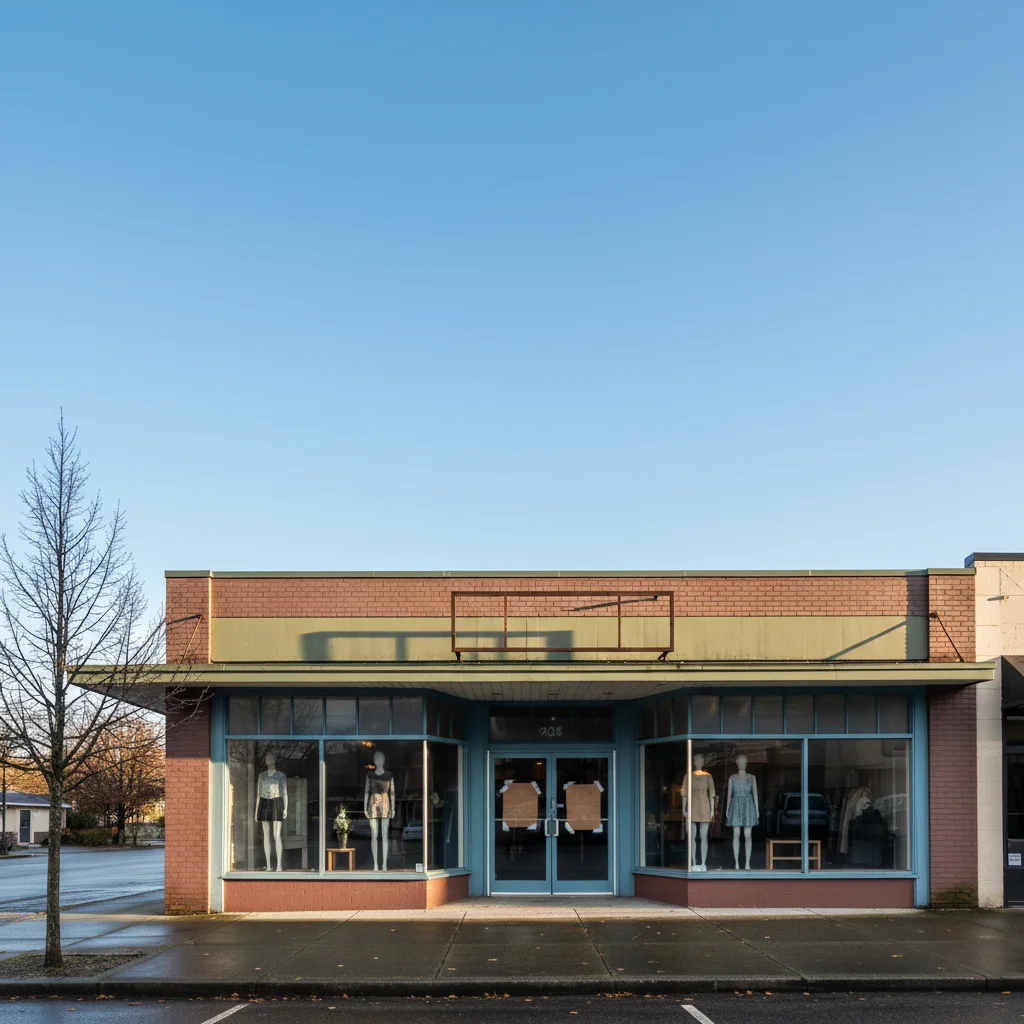 Bright sunny version looking vibrant and open for business