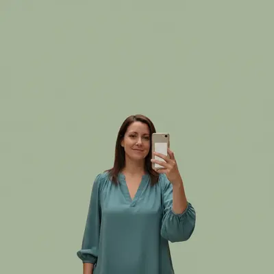 Same photo after AI therapist headshots edit