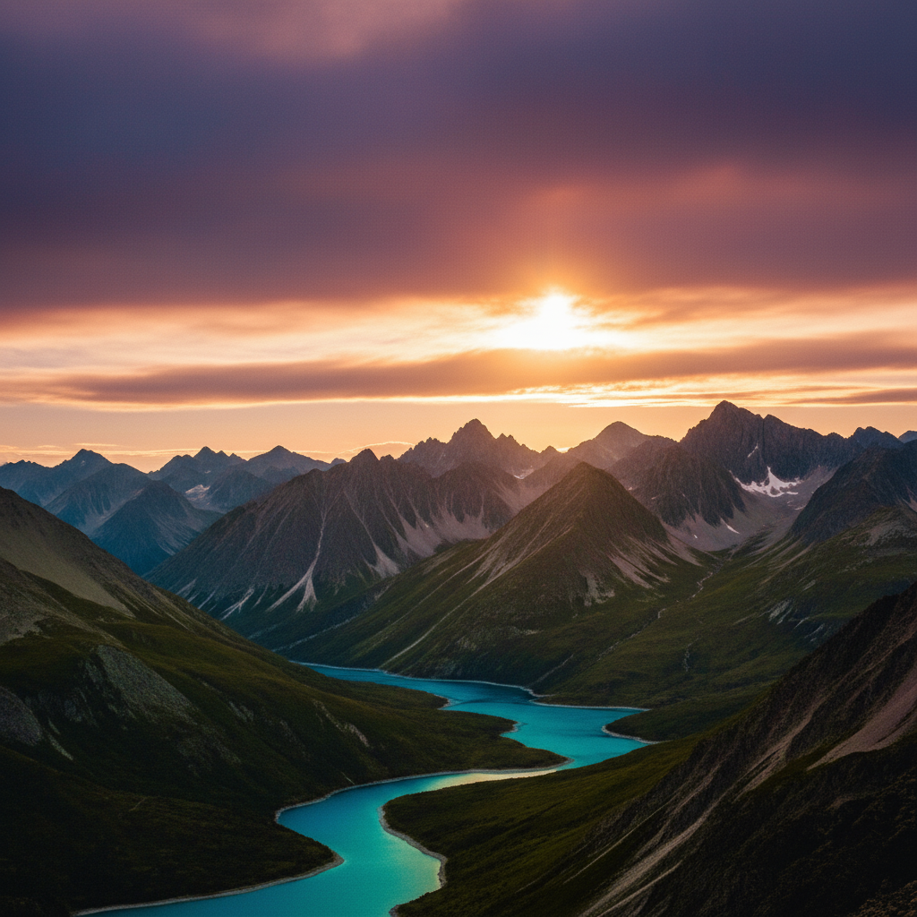 Same scene with vibrant, saturated colors that pop