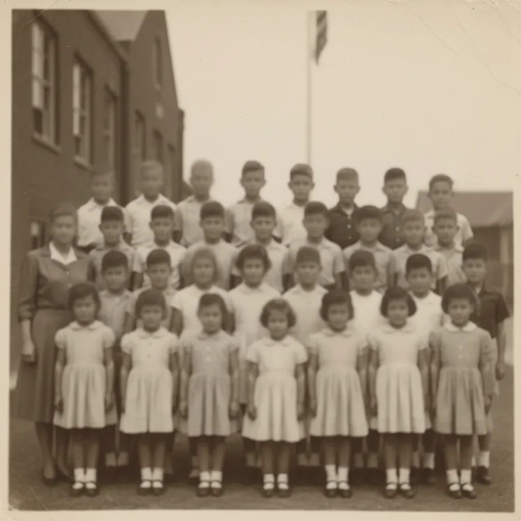 Same class photo with all faces clearly defined and individual features visible
