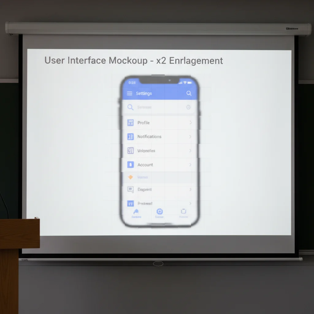 Small fuzzy screenshot of mobile app