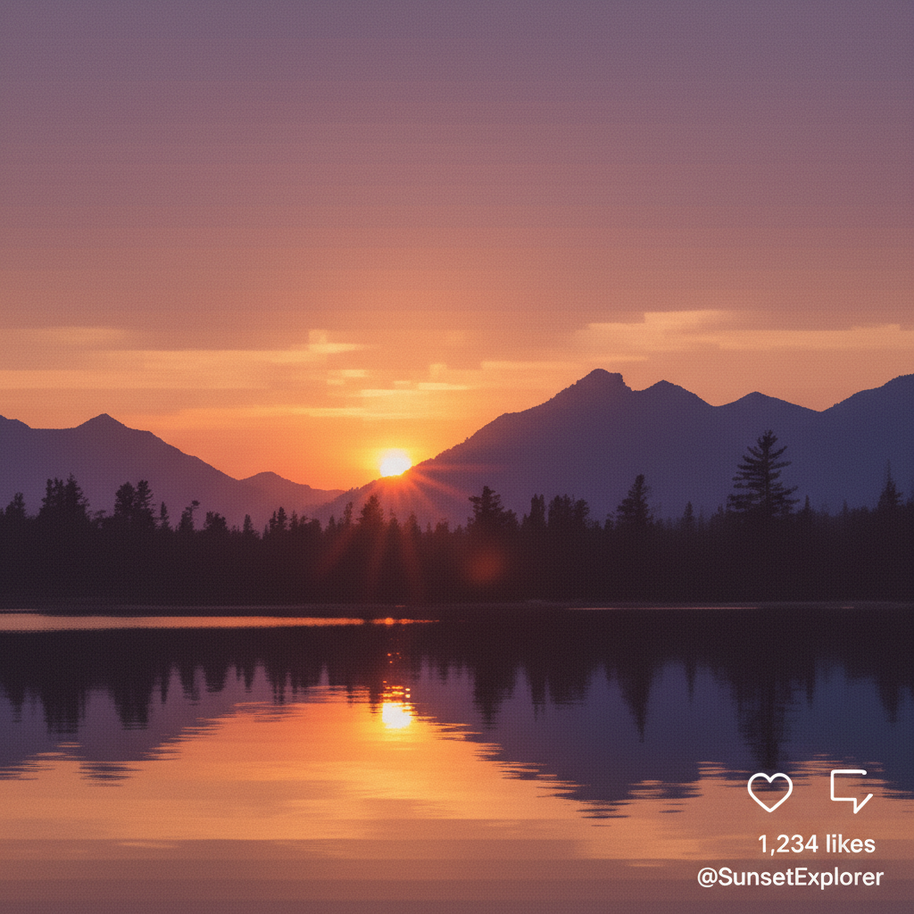 Same landscape upscaled with smooth gradients and sharp mountains