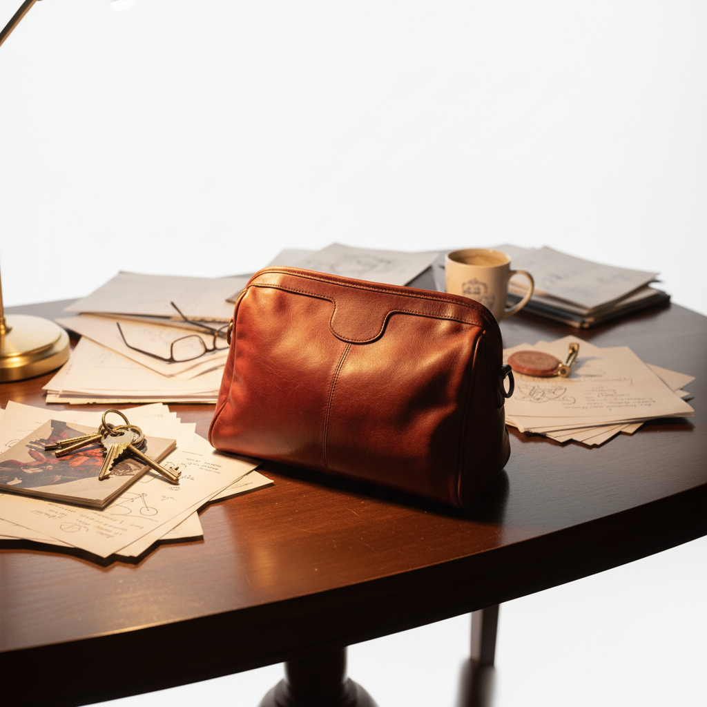 Same handbag showing true burgundy color on clean white background