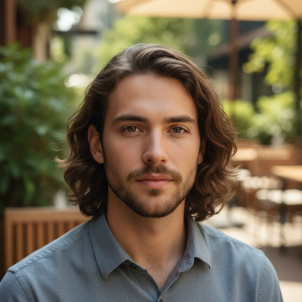 Original photo before show what you would look like completely bald