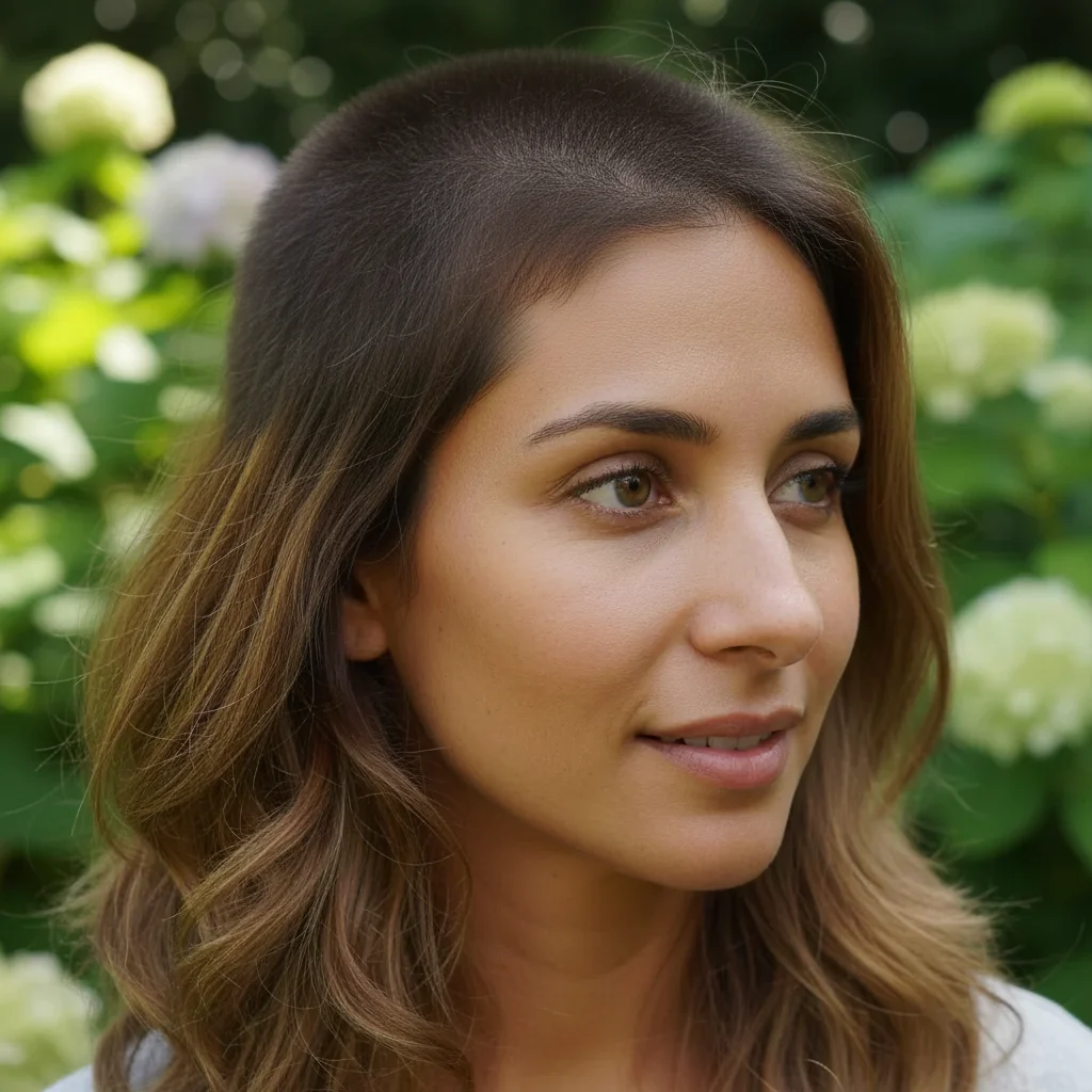 Photo after show what you would look like completely bald with AI