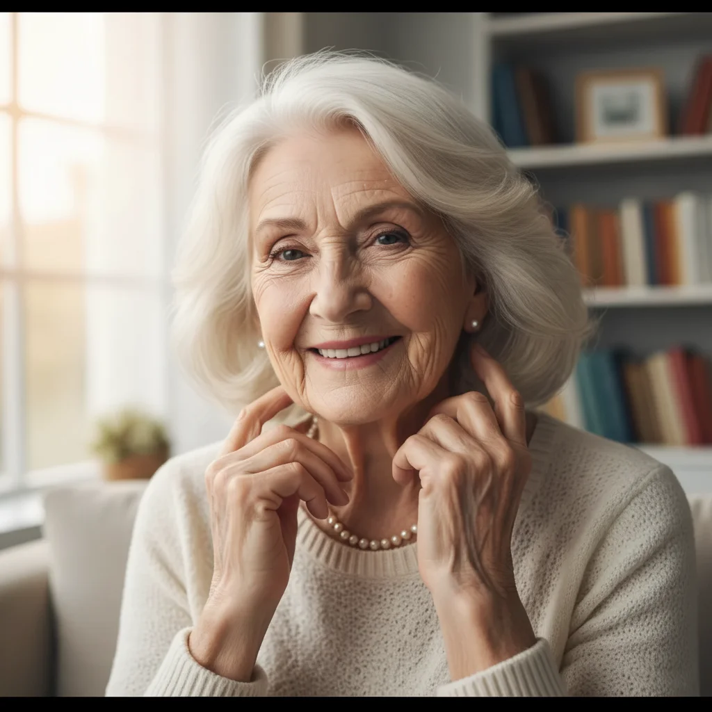 Photo after show what you would look like at 80 years old with AI