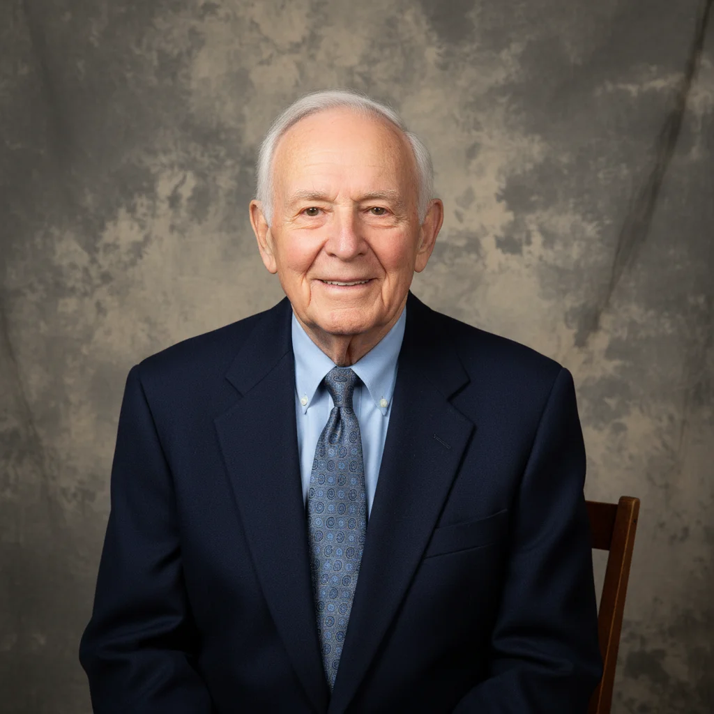 Senior portrait with metal braces visible