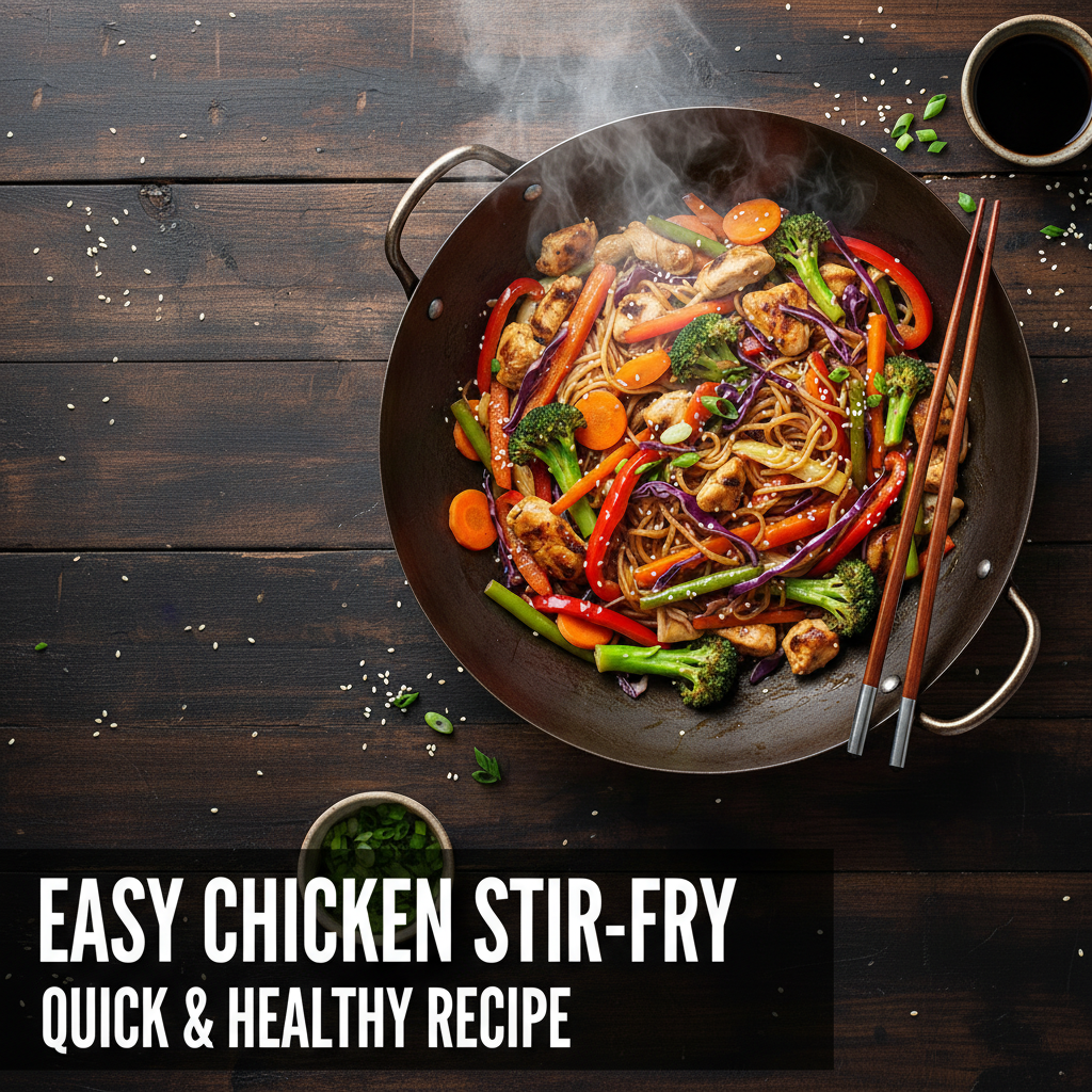 Wide thumbnail with enhanced colors and text space for recipe title