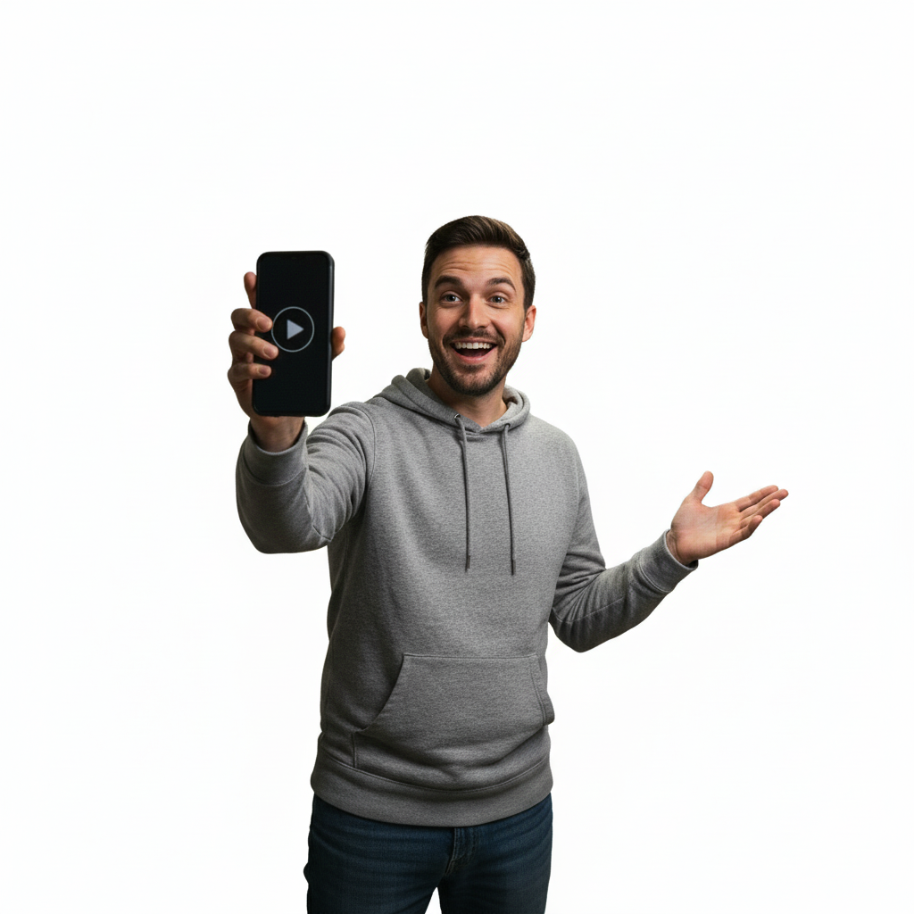 Same creator with professional white studio background