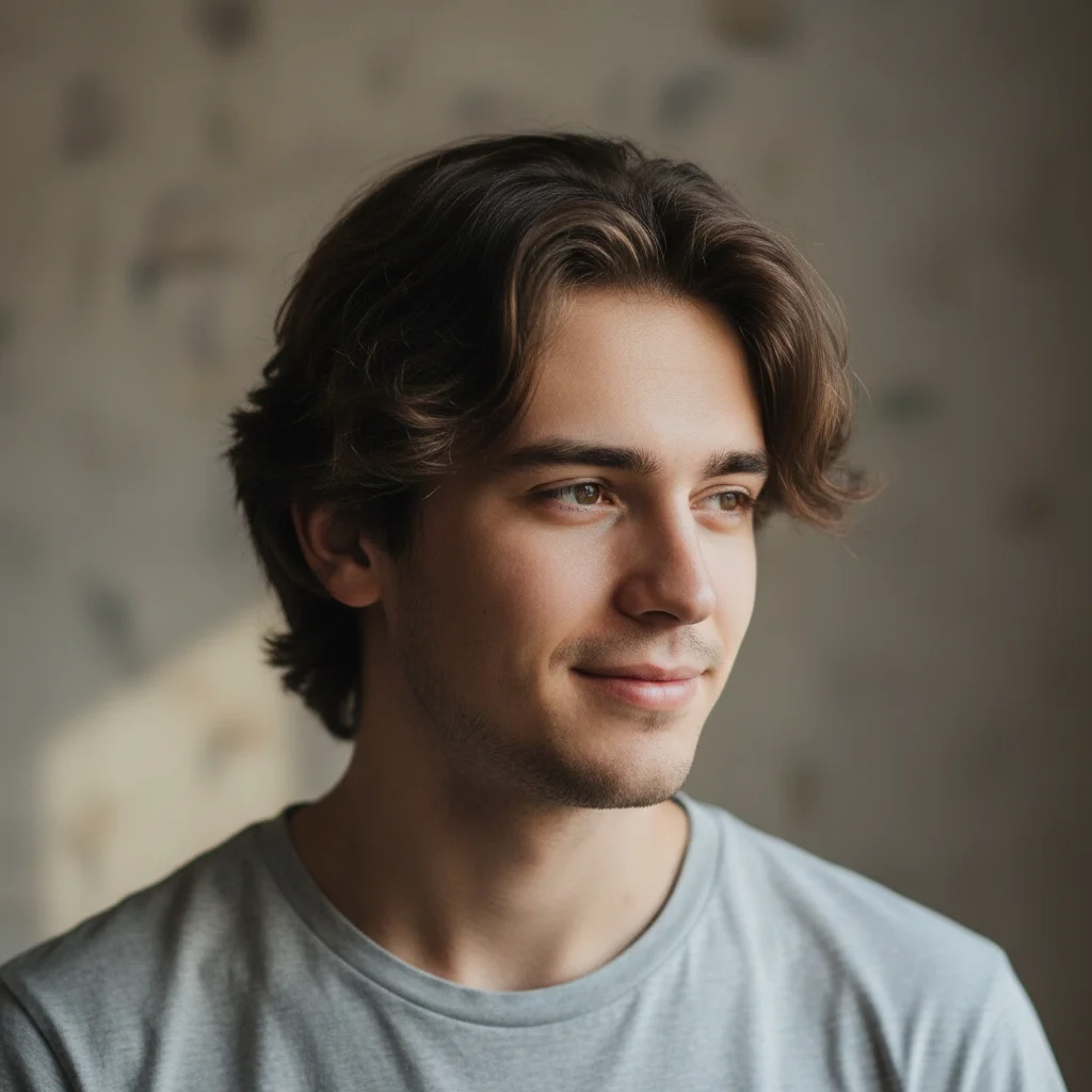 Normal portrait photo before zombie transformation